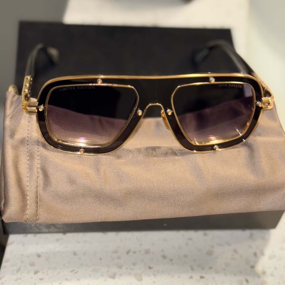 DITA Limited Edition Black and Gold Sunglasses - Picture 4 of 5